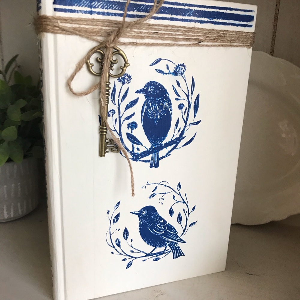 Handcrafted Distressed Up Styled Book Stack - Picture 6 of 8
